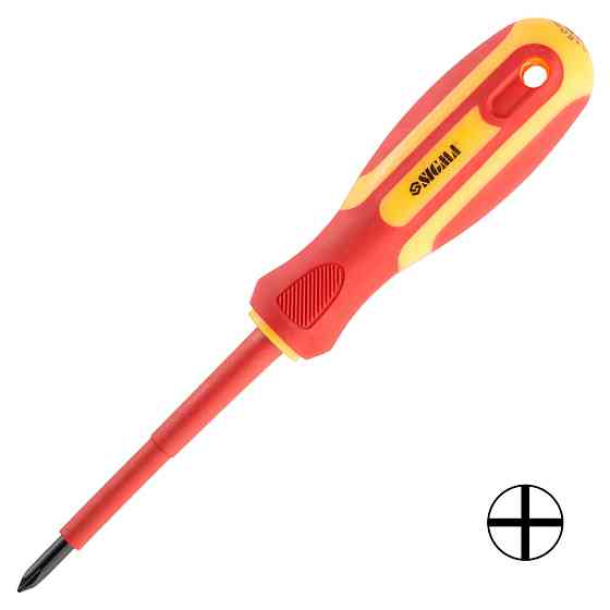 Sigma Отвертка диэлектрическая крестовая PH1×80мм 1000В CrV SIGMA (4008141) Коломыя