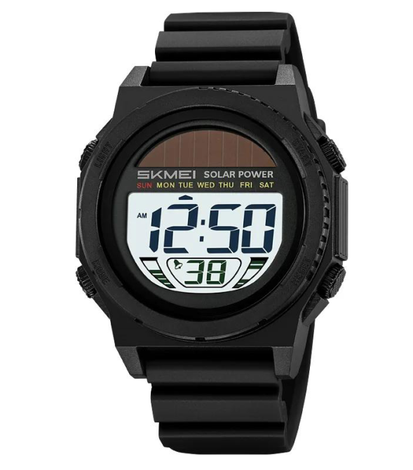 Часы наручные SKMEI 2358BKWT, BLACK-WHITE, Solar Power, 11465 Днепр - изображение 1