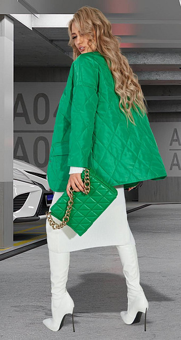 Стьобана куртка з накладними кишенями (42) Київ - фото 8