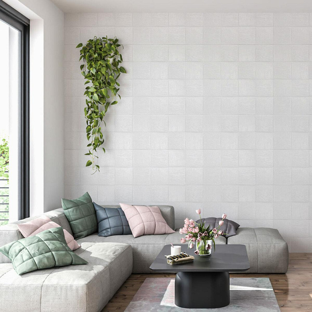 Самоклеющаяся декоративная потолочно-стеновая 3D панель 700x700x5мм (185) SW-00000490 Днепр - изображение 5