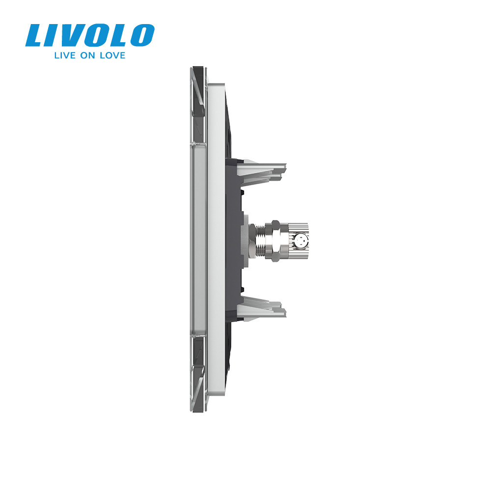 LIVOLO Розетка телевізійна Livolo сірий скло (VL-C791V-15) Коломия - фото 6