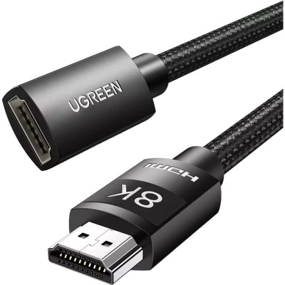 Кабель мультимедийный HDMI M to HDMI F 1.0m 8K HD151 black Ugreen (40447) Винница - изображение 1