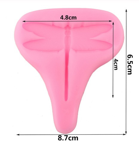 Молд силиконовый Стрекоза 87 на 65 мм розовый Киев - изображение 2