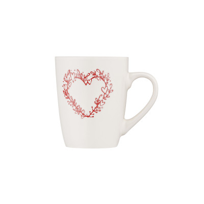 Чашка Ardesto Heart, 320мл, кераміка, білий (AR3467W) Вінниця - фото 3