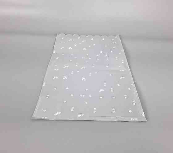 Пакет с рисунком для упаковки подарков   (30*50) №434 (2) фольгированный (ажурный) 