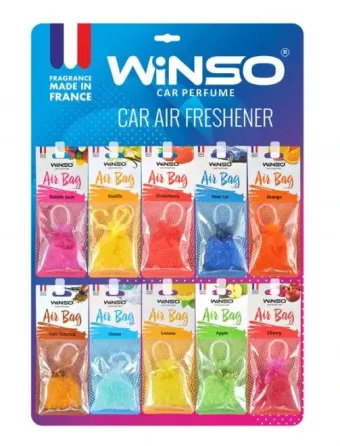 Освіжувач повітря WINSO AIR BAG з ароматизованими гранулами, 20 г, дисплей 30 шт Ковель
