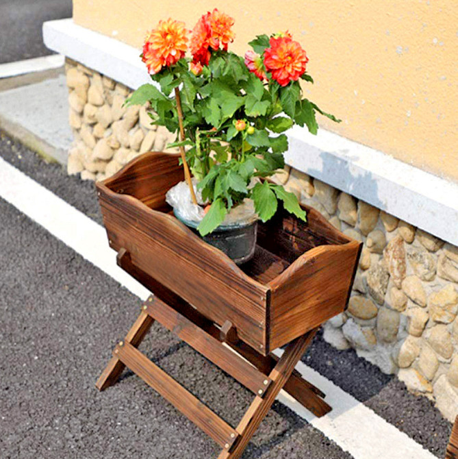 Кашпо на стійці "Хальмстад 2" мокко Миколаїв - фото 2