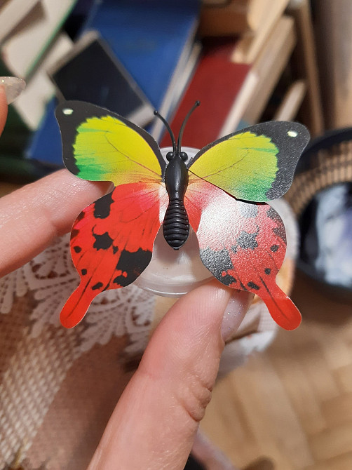 Світлодіодні метелики 1шт. З ДЕФЕКТОМ (праве крило відрізане, приклеїли) Київ - фото 1