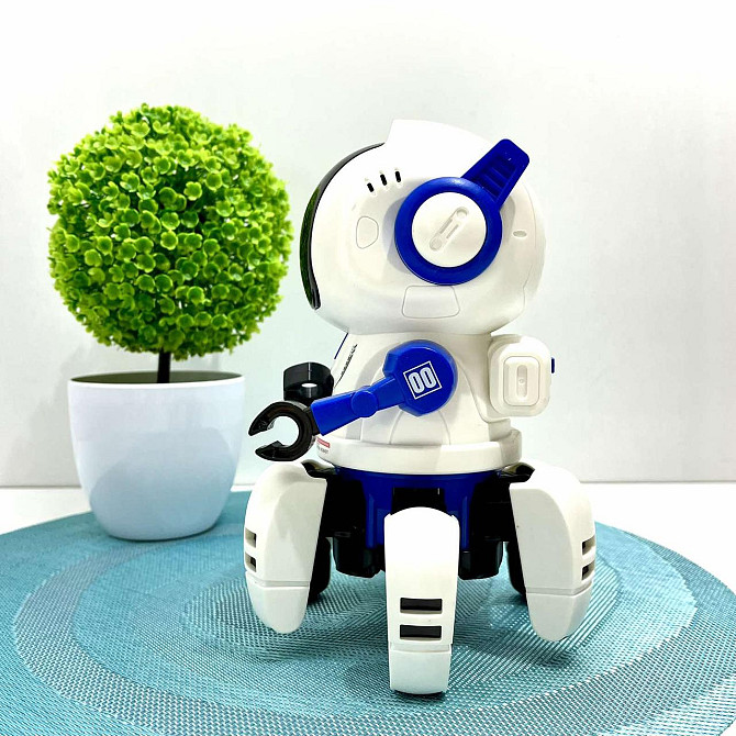 Робот на радіокеруванні Robot танцює мелодії підсвічування Біло-Синій (J1066A) Чернігів - фото 9