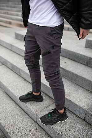 Чоловічі штани карго штани котонові Intruder "Fast Traveller" з кишенями сірі XXL Одеса