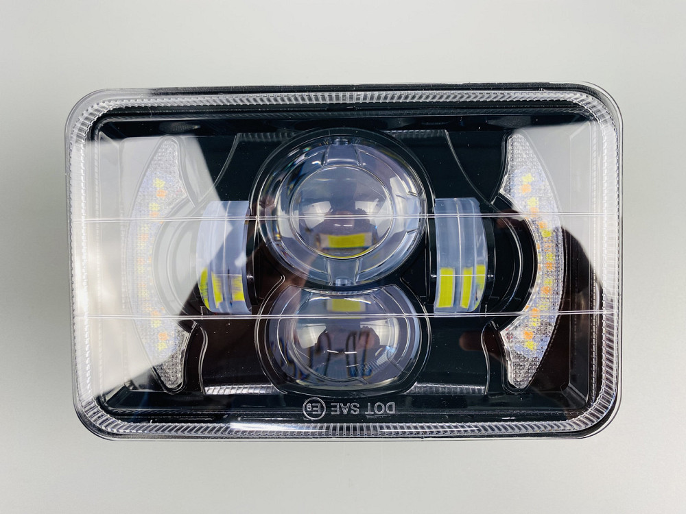Фара LED прямоугольная 95W ближний + дальний + повороты алюминиевый корпус Мукачево - изображение 8