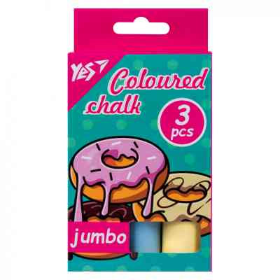 Мел Yes цветной Sweet Cream 3 шт JUMBO (400493) Винница