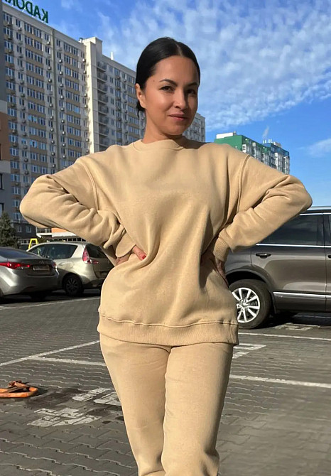 Світшот жіночий Pepper&mint 24-14 базовий простий подовжений оверсайз капучино, капучино, M Київ - фото 10