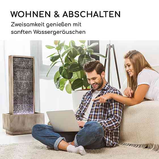 Садовый фонтан Imperia для внутреннего и наружного применения, насос 10 Вт, кабель 10 м, оцинкованный Ровно