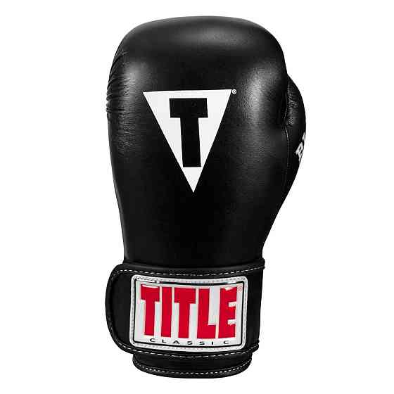 Боксерские перчатки TITLE Classic Black Max Black 16 oz Киев