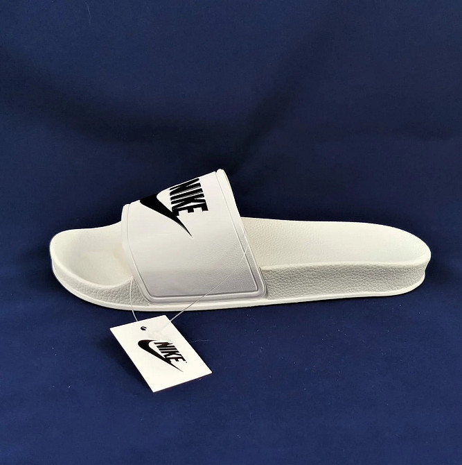 Мужские Белые Шлёпанцы Nike Сланцы Тапочки Найк (размеры: 45) Днепр - изображение 3