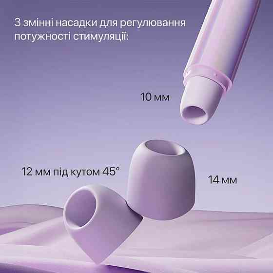 Вакуумный клиторальный стимулятор Zalo Lia Floral White, 3 насадки, 3 режима, разная интенсивность Sex Aura Киев