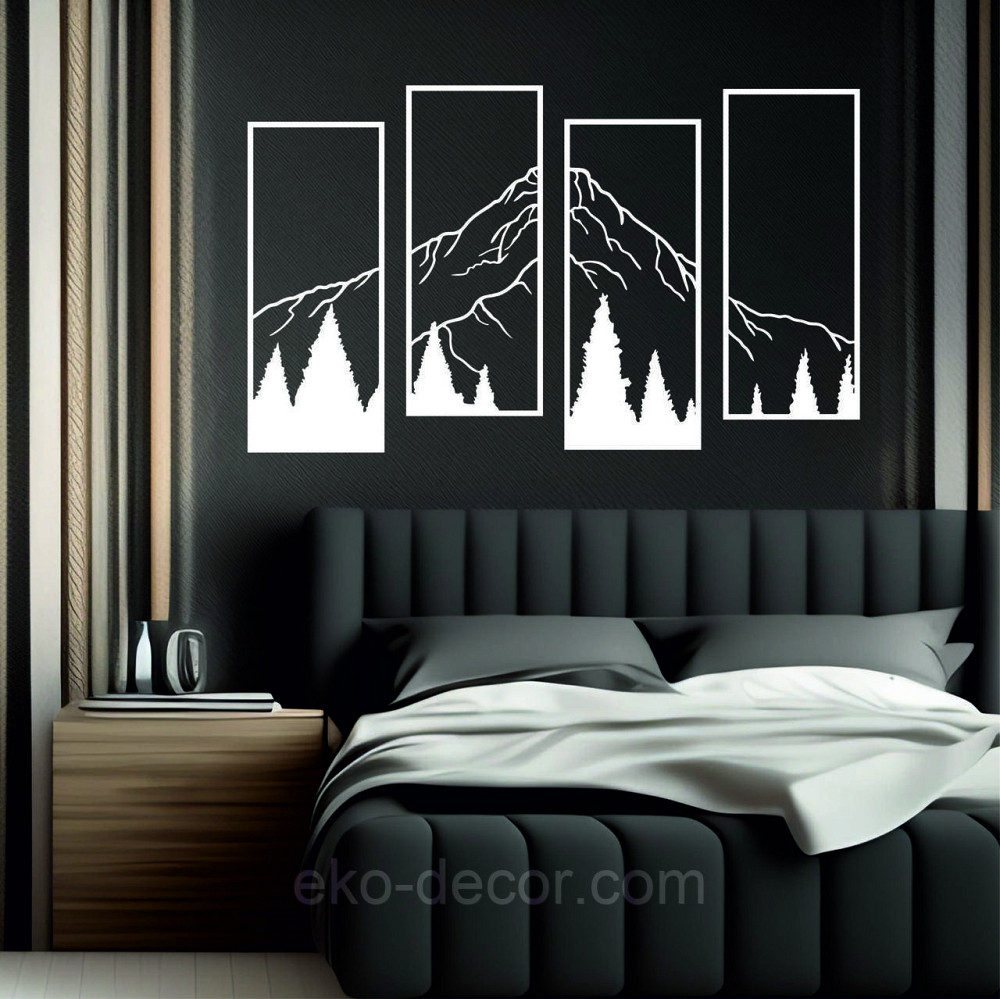 Декоративне настінне Панно «Гори», Декор на стіну Київ - фото 4