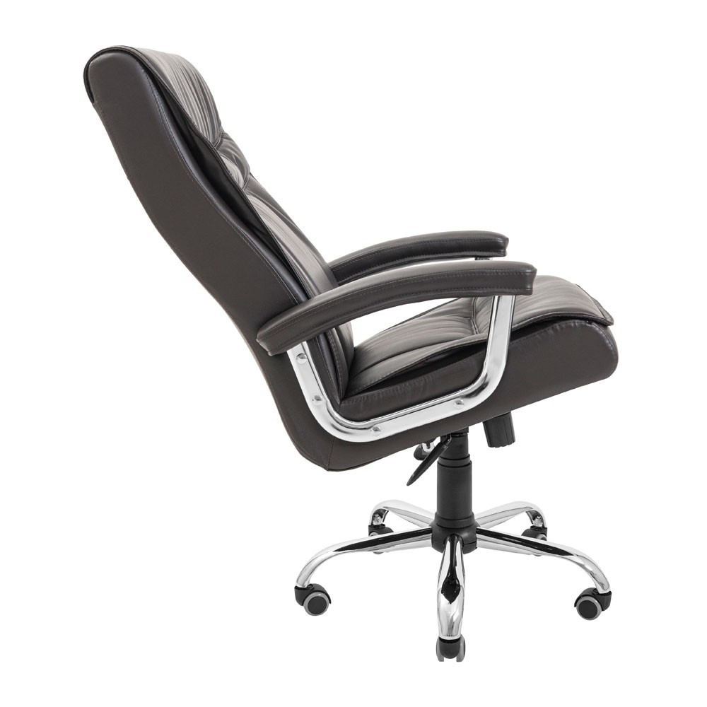 Офісне крісло керівника Burgas Roсky Хром M1 Tilt Темно-коричневий Київ - фото 3