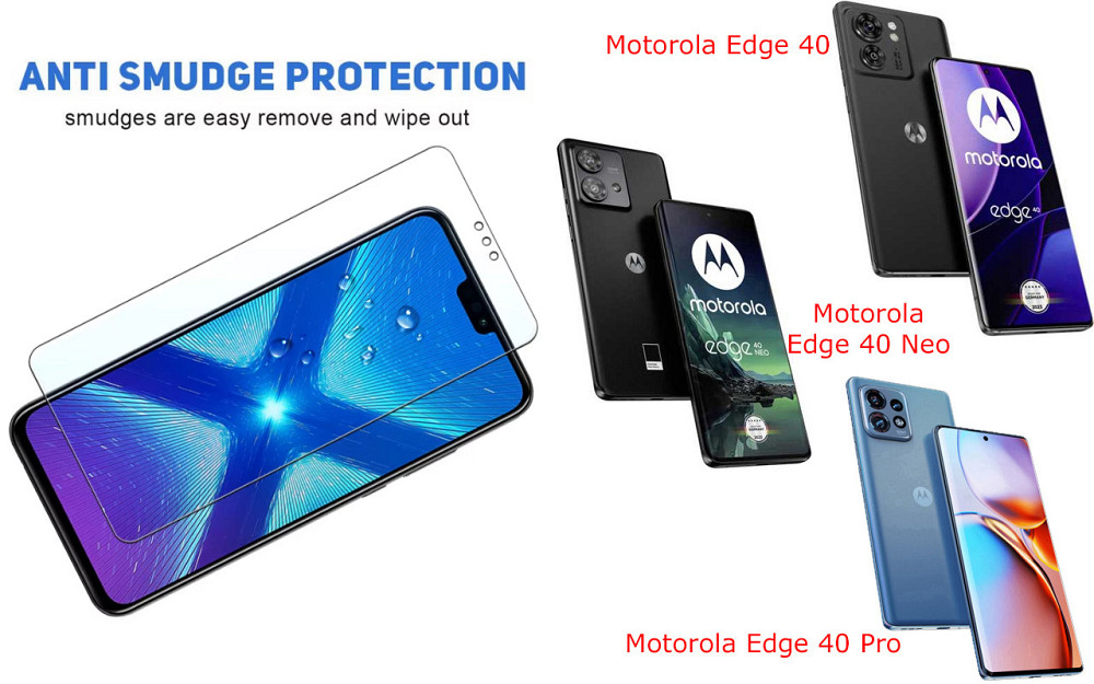 Захисне скло NeoGlass для Motorola Edge 40, Edge 40 Neo, Edge 40 Pro – надпрозоре та стійке Київ - фото 3