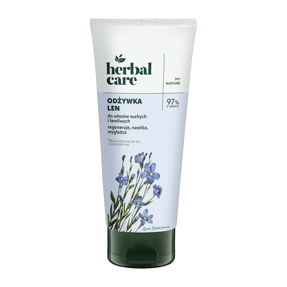 Кондиционер для сухих и ломких волос Лен Herbal care 200 мл Киев - изображение 2