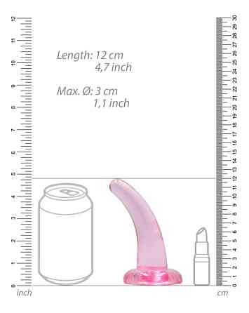Фалоімітатор - Realrock Dildo 4,5" Pink Sex Aura Київ