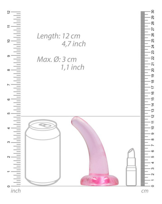 Фалоімітатор - Realrock Dildo 4,5" Pink Sex Aura Київ - фото 5