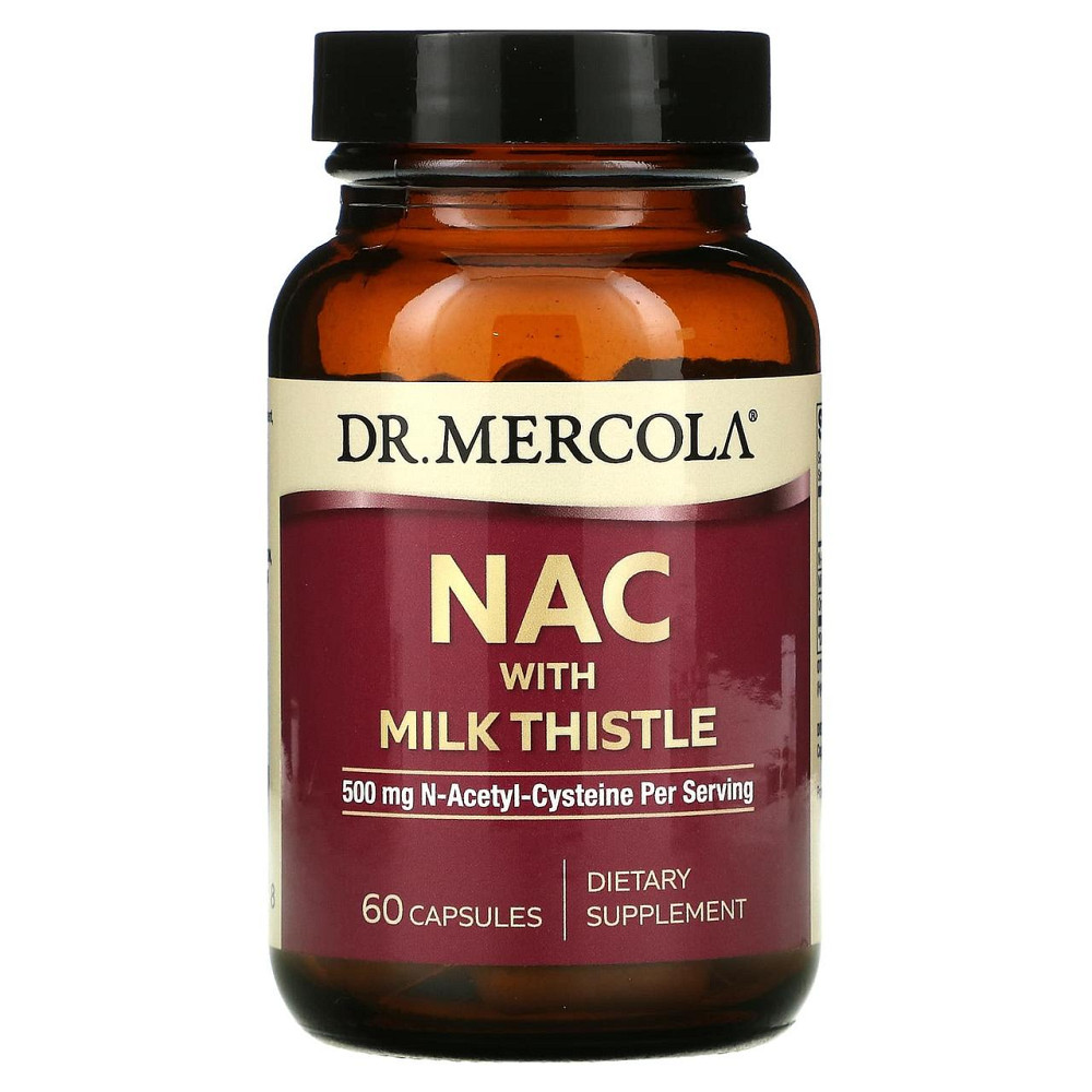 N-ацетилцистеїн з розторопшою Dr. Mercola NAC with Milk Thistle 60 капс Київ - фото 1
