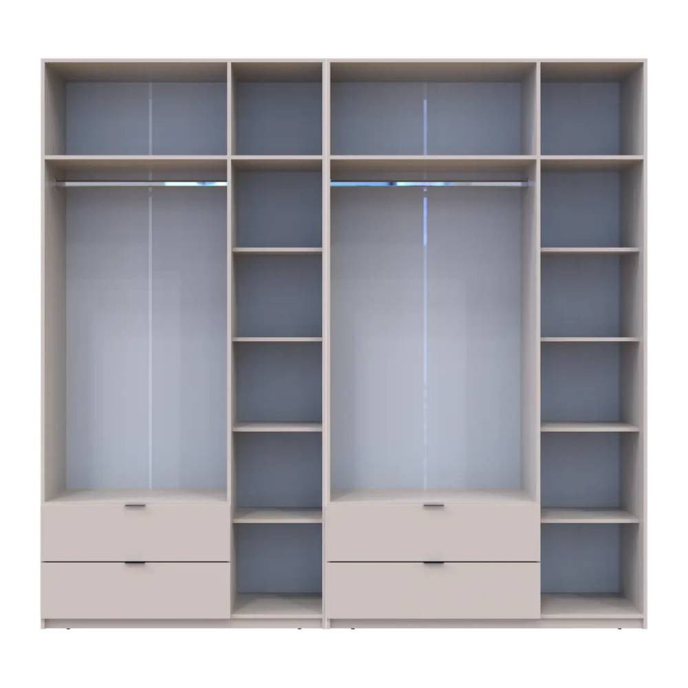 Шафа для одягу Doros Лукас Кашемір 3+3 ДСП 255х50х240 DRS-011714 (42005112) Дніпро - фото 5