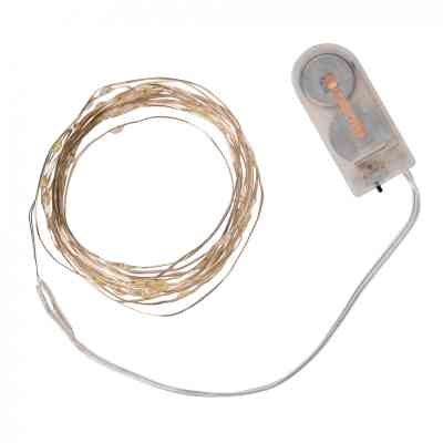 Гирлянда YES! Fun Нить на медной проволоке 40 LED Тепло-белая 4 м Статичная На батарейках (975027) Винница