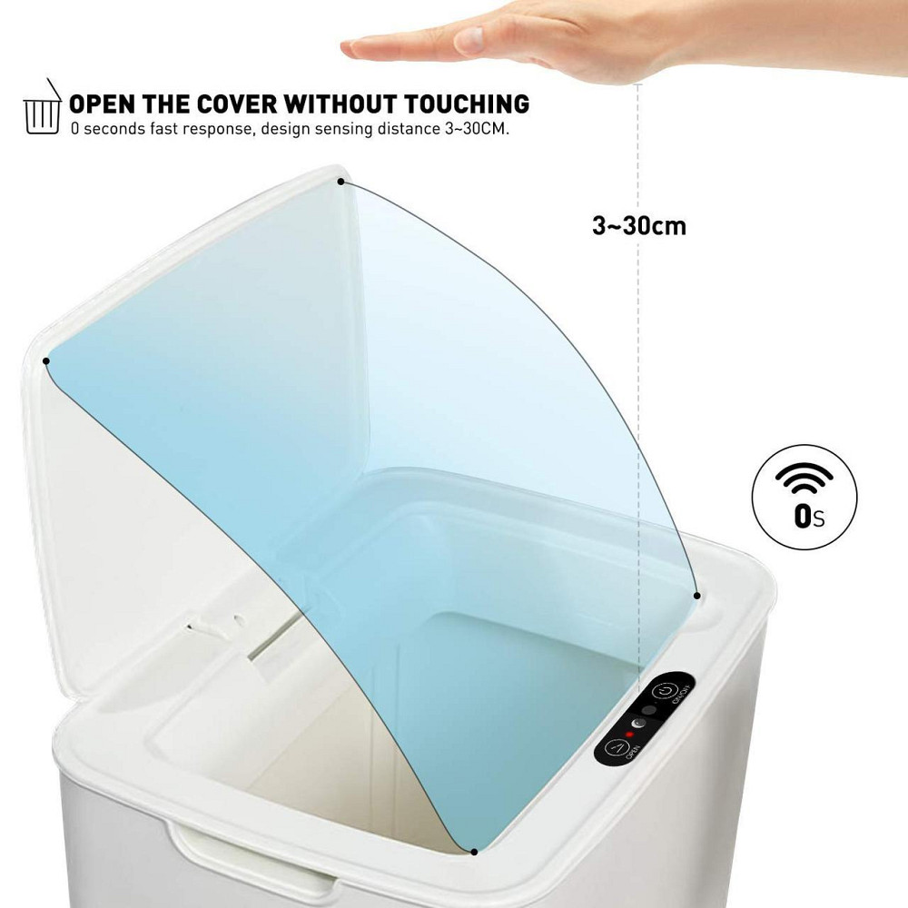 Автоматическая кухонная урна для мусора WapoRich 14-литровая урна с инфракрасным датчиком движения Днепр - изображение 5