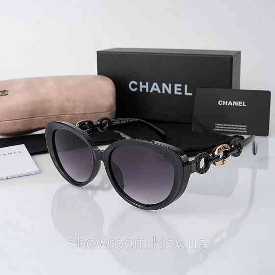 Стильні ; жіночі сонцезахисні окуляри CH (0524) чорні Київ