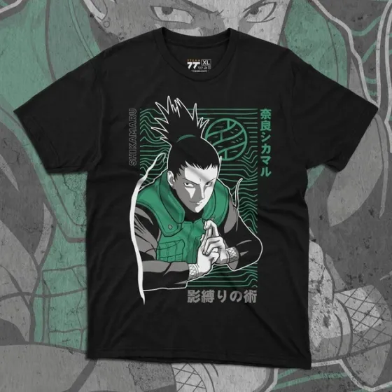 Футболка чоловіча з  принтом Наруто Шикамару Розмір 48 Anime0115 Дніпро