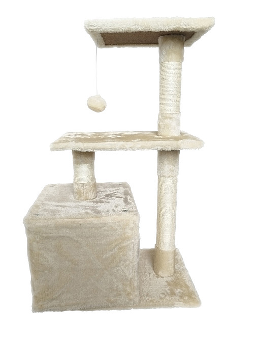 Ігровий комплекс для кішок Avko CatTree 1054 Beige кігтеточка, будиночок, дряпка Київ - фото 5