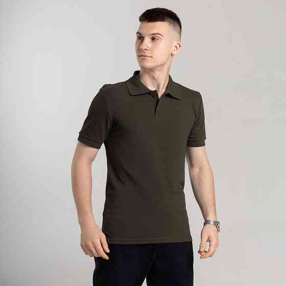 Хакі футболка поло весняна. Легке літнє чоловіче хакі поло Pobedov Royal Batal Київ