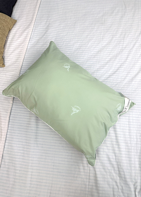 Подушка для сна гипоаллергенная Decorator Bamboo 50x70х20 см, цвет фисташковый (84-176) Киев - изображение 3