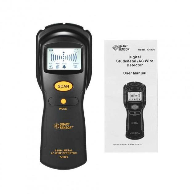 Искатель скрытой проводки и металла AR 906, детектор, индикатор, искатель, сканер UT-32 Львов - изображение 4