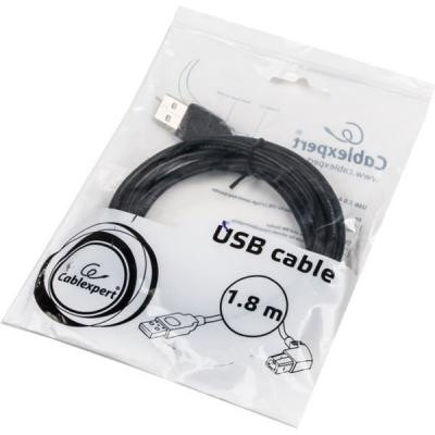 Кабель для принтера USB 2.0 AM/BM 1.8m Cablexpert (CCP-USB2-AMBM90-6) Винница - изображение 2