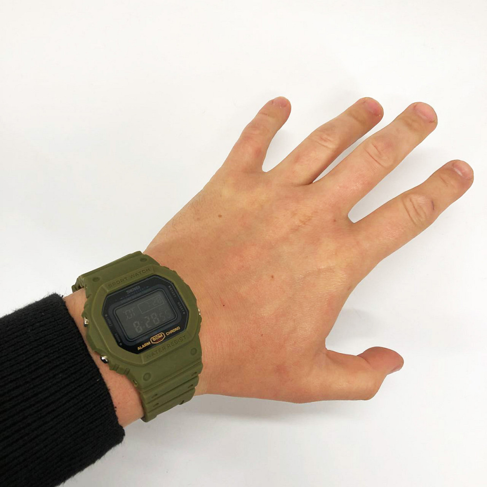 Захисні тактичні годинники SKMEI 1628AGBK, Годинники військові чоловічі спортивні спорт AE-25 Івано-Франківськ - фото 6