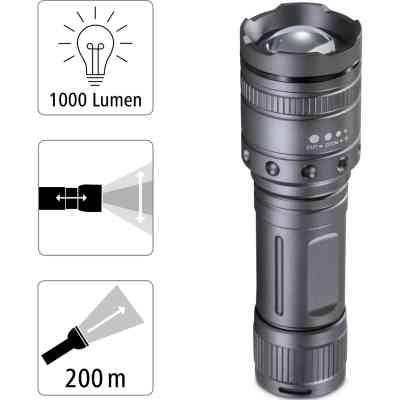 Ліхтар Hama Ultra Pro LED Torch L1000 Black (00185801) Вінниця