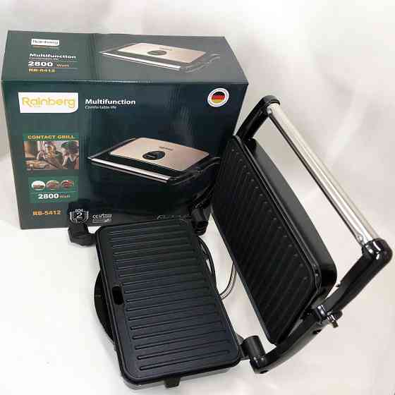 Настільний гриль електричний Rainberg RB-5412 2800 Вт, Універсальний гриль для домашнього використання QD-82 Івано-Франківськ