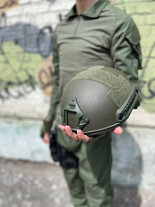 FAST HELMET IIIA OLIVE БАЛІСТИЧНИЙ ШОЛОМ БЕЗ ВУХ ХАКІ Киев - изображение 4