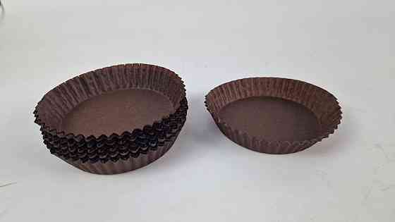 Тартолітка для кексів 11А кругла коричнева D90 H20 (100 шт.) (1 уп.) Харків