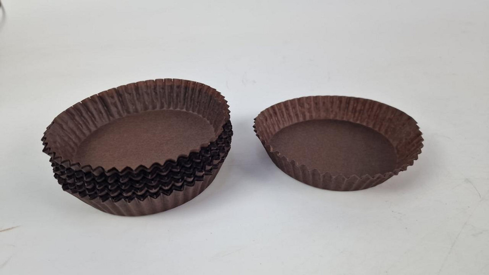 Тартолетка для кексов 11А  круглая коричневая D90 H20 (100шт)  (1 уп.) Харьков - изображение 2