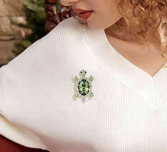 Брошка "Черепашка" Блакитний (0225) Сміла