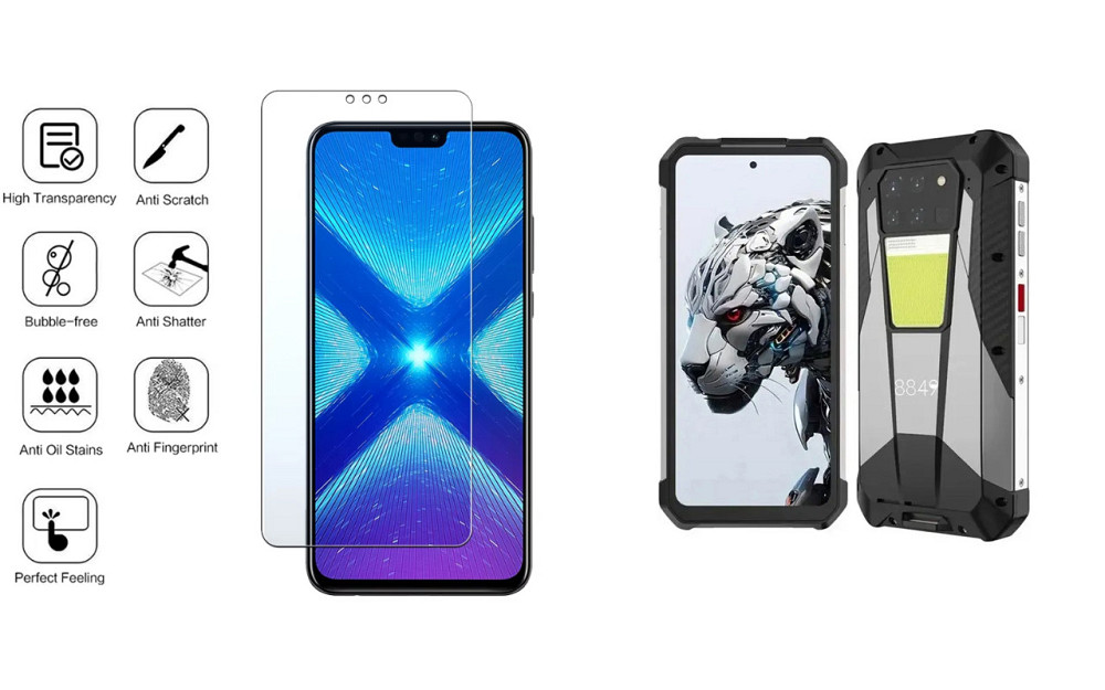 Захисне скло NeoGlass для Unihertz Tank 3, Tank 3S, Tank 3 Pro – надпрозоре та стійке Київ - фото 4