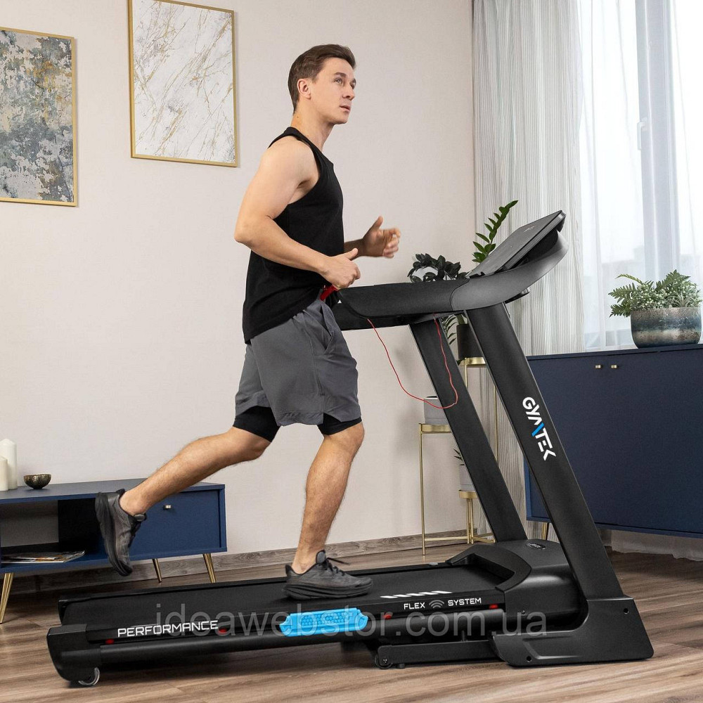 Беговая дорожка GYMTEK XT800 электрическая складная для дома 18 км/ч наклон 15% амортизация двигатель 3.25 к.с. нагрузка до 150 кг Киев - изображение 18