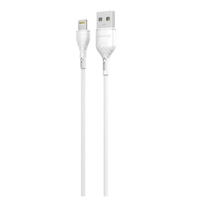 Дата кабель USB 2.0 AM to Lightning 1.0m Cu, 2.1А White Grand-X (PL01W) Вінниця - фото 1