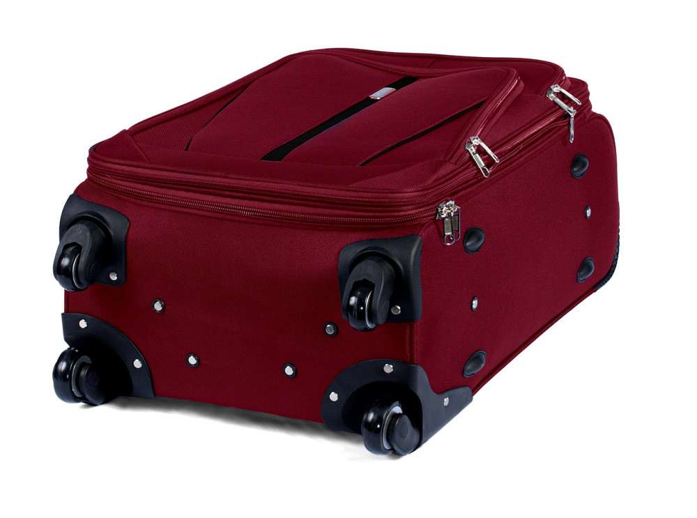 Валіза тканинна WINGS 1706 велика 75 см бордова 4 колеса Київ - фото 8