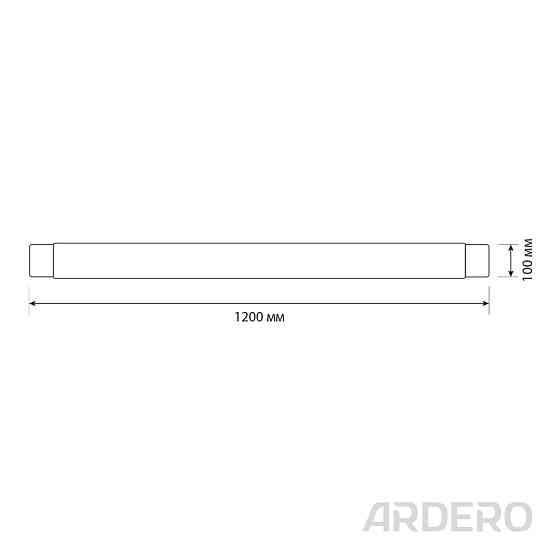 Світлодіодний лінійний світильник Ardero AL5020 100Вт 4000K призма Харьков
